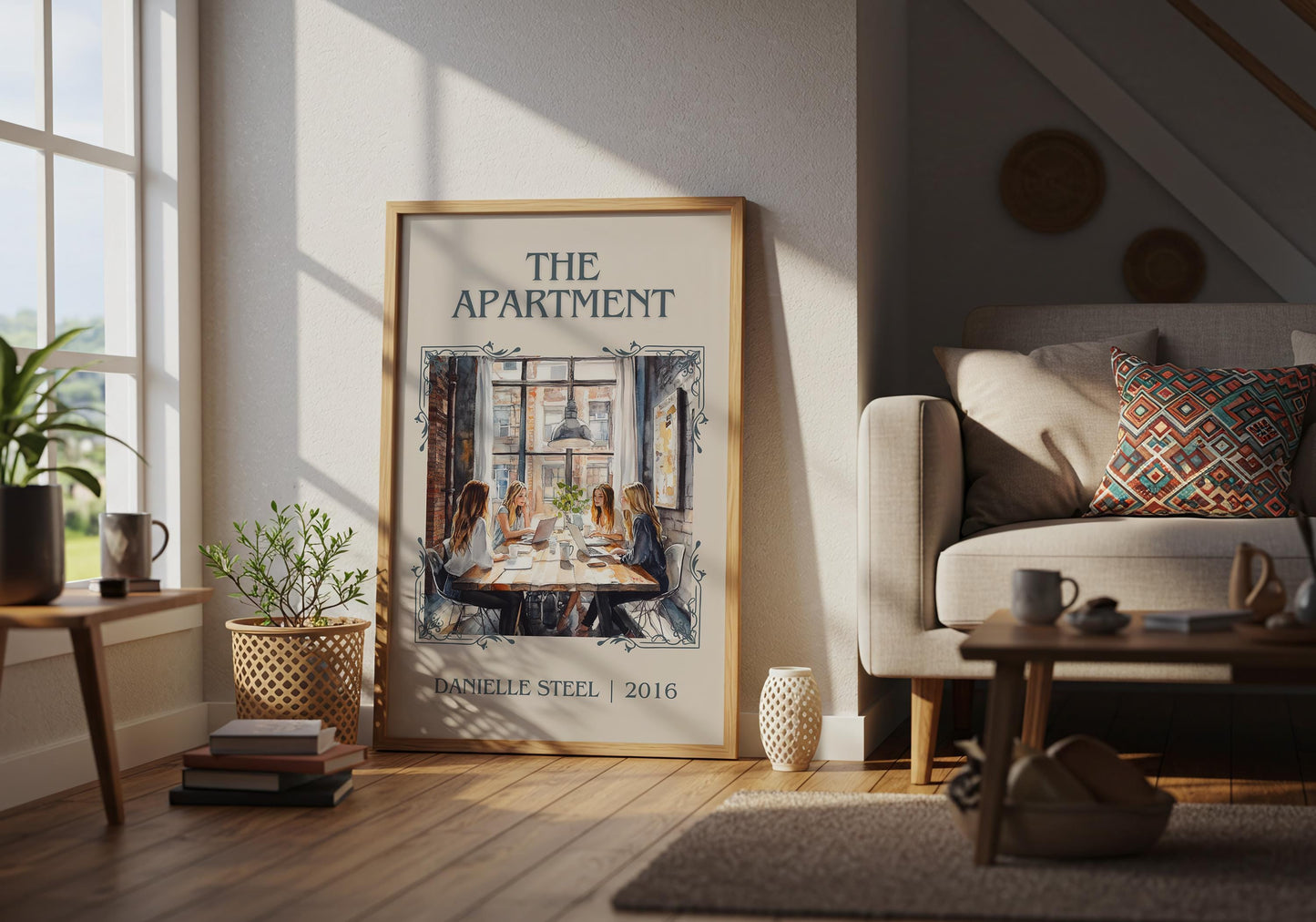 The Apartment by Danielle Steel | Descriptive Book Poster | Minimalist