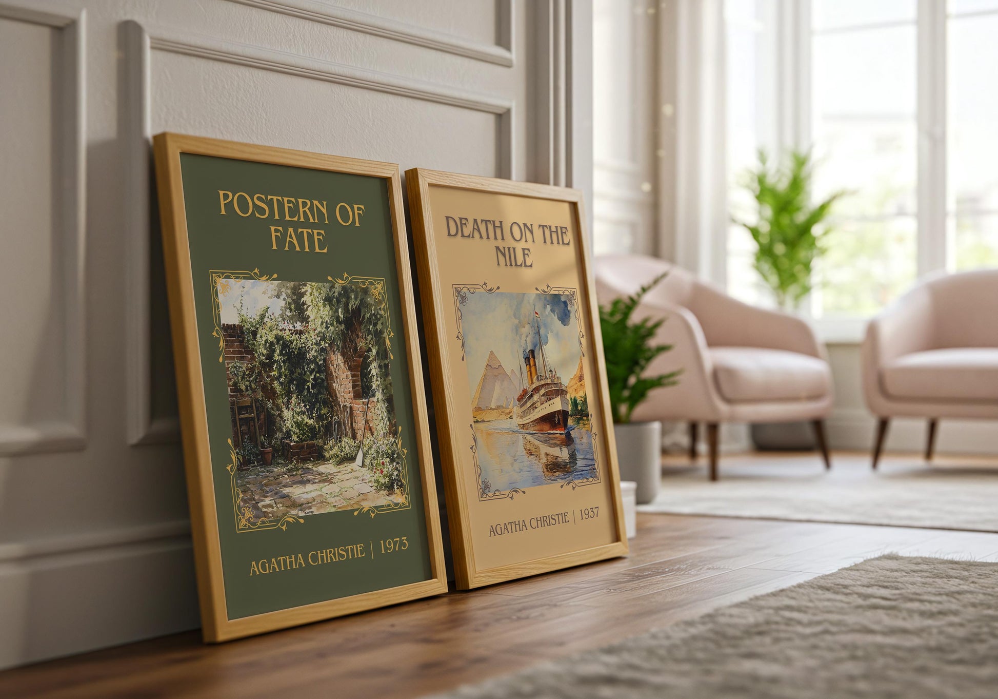 Postern Of Fate by Agatha Christie | Descriptive Book Poster | Minimalist