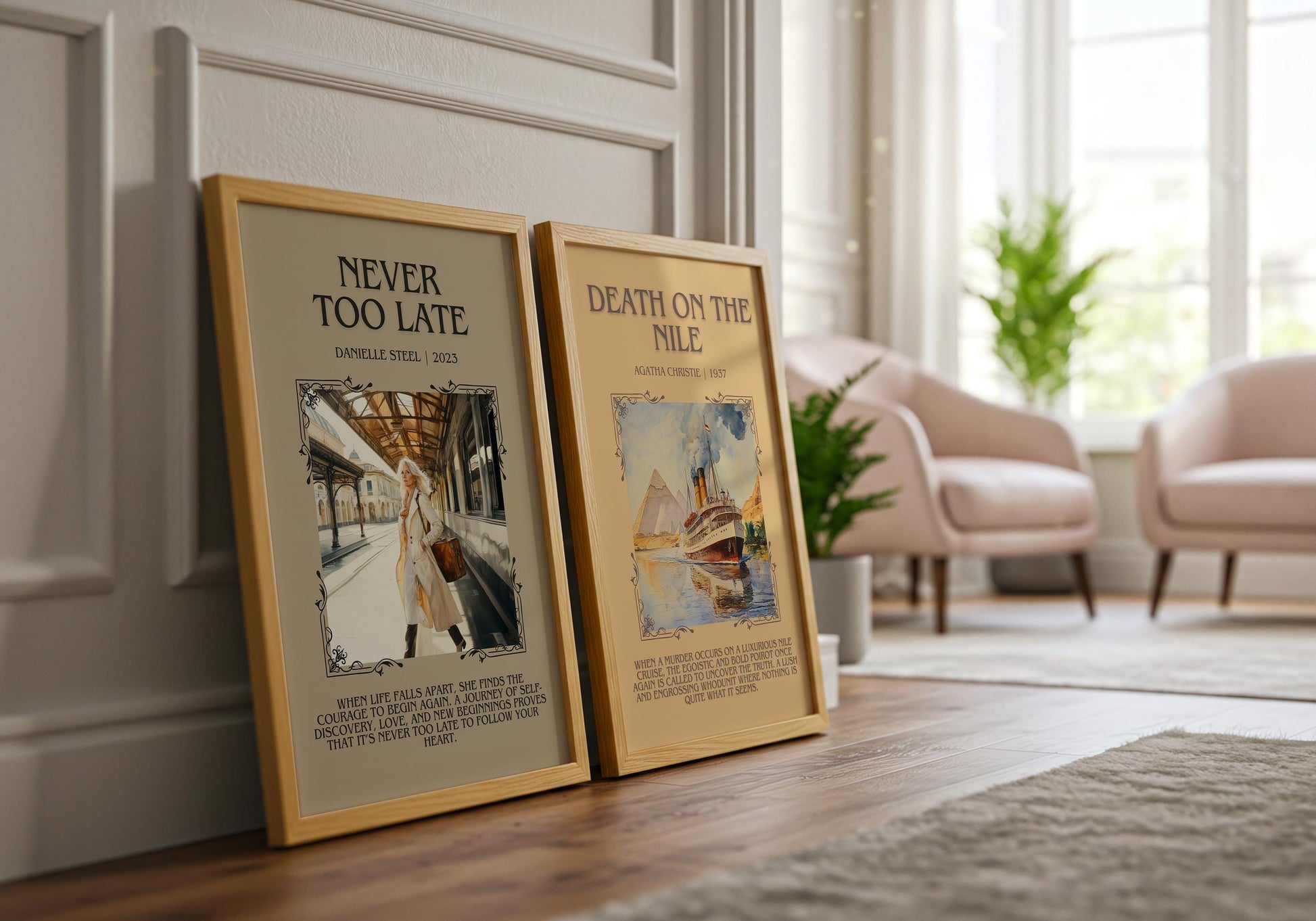 Never Too Late by Danielle Steel | Descriptive Book Poster | Blurby