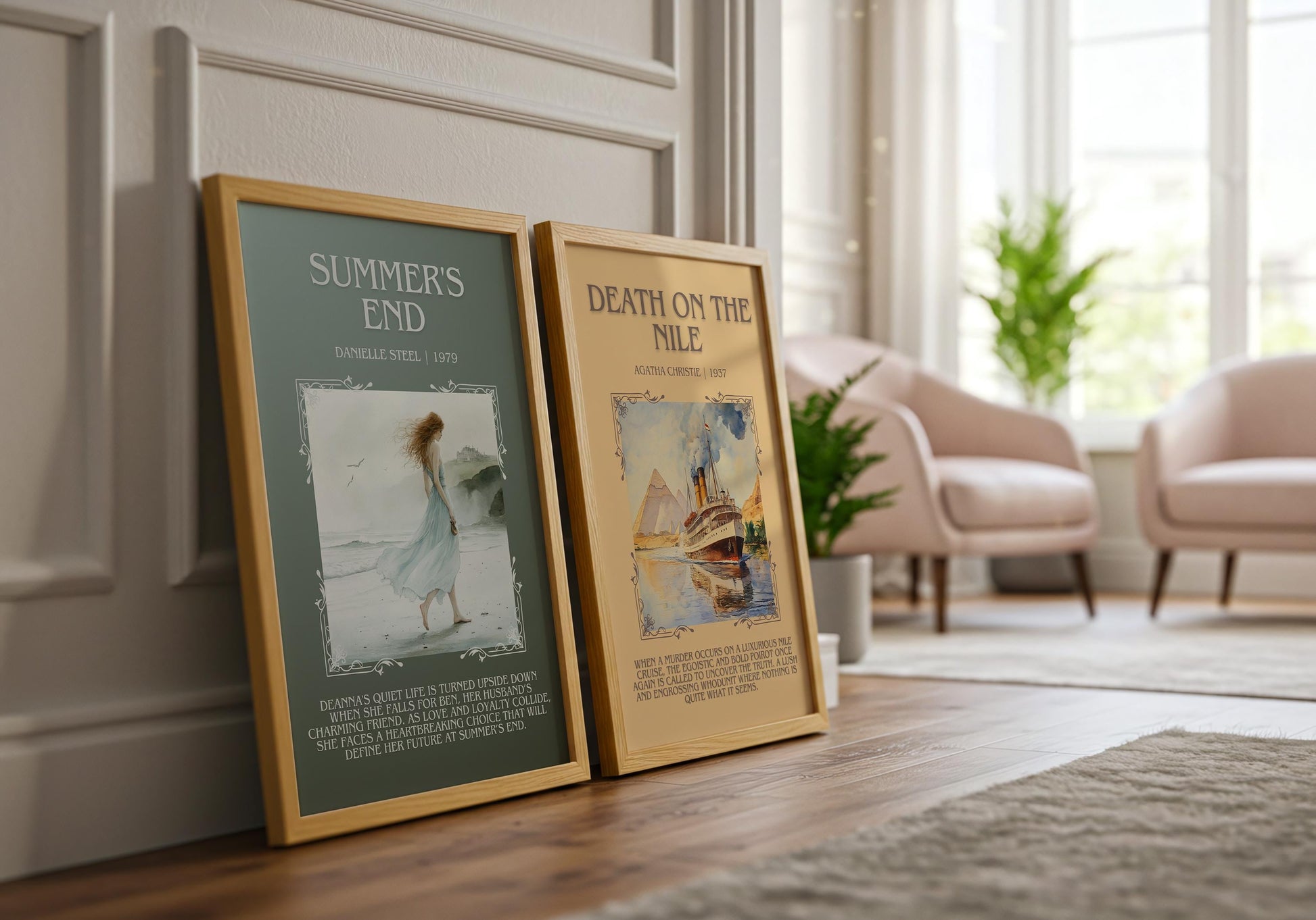 Summer's End by Danielle Steel | Descriptive Book Poster | Blurby