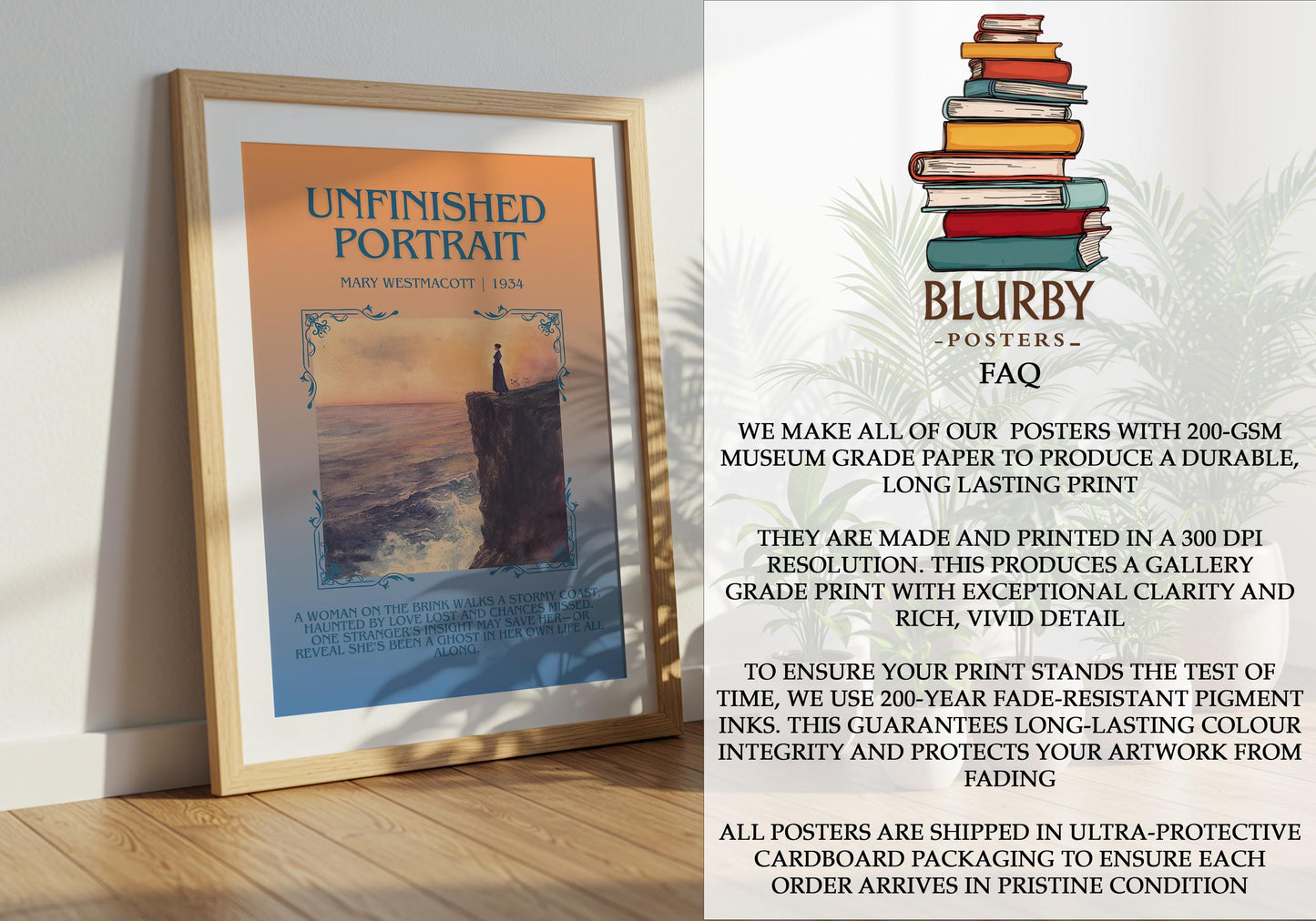 Unfinished Portrait by Mary Westmacott | Descriptive Book Poster | Blurby