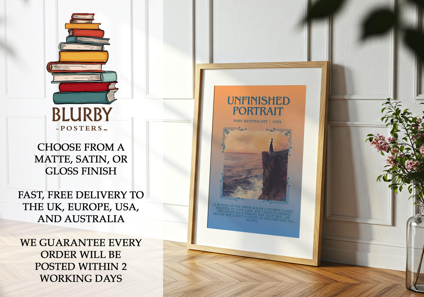 Unfinished Portrait by Mary Westmacott | Descriptive Book Poster | Blurby