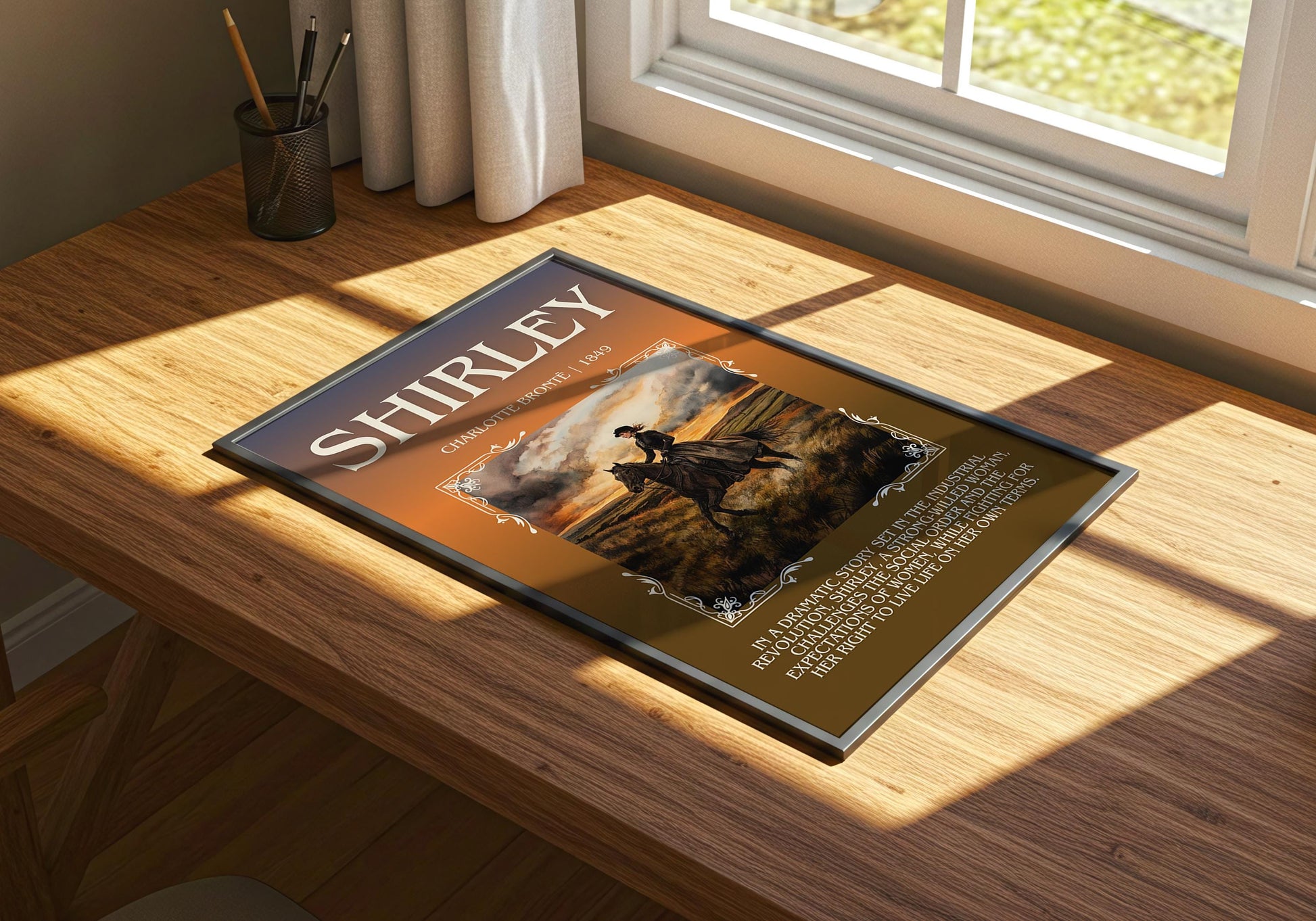 Shirley by Charlotte Bronte | Descriptive Book Poster | Blurby