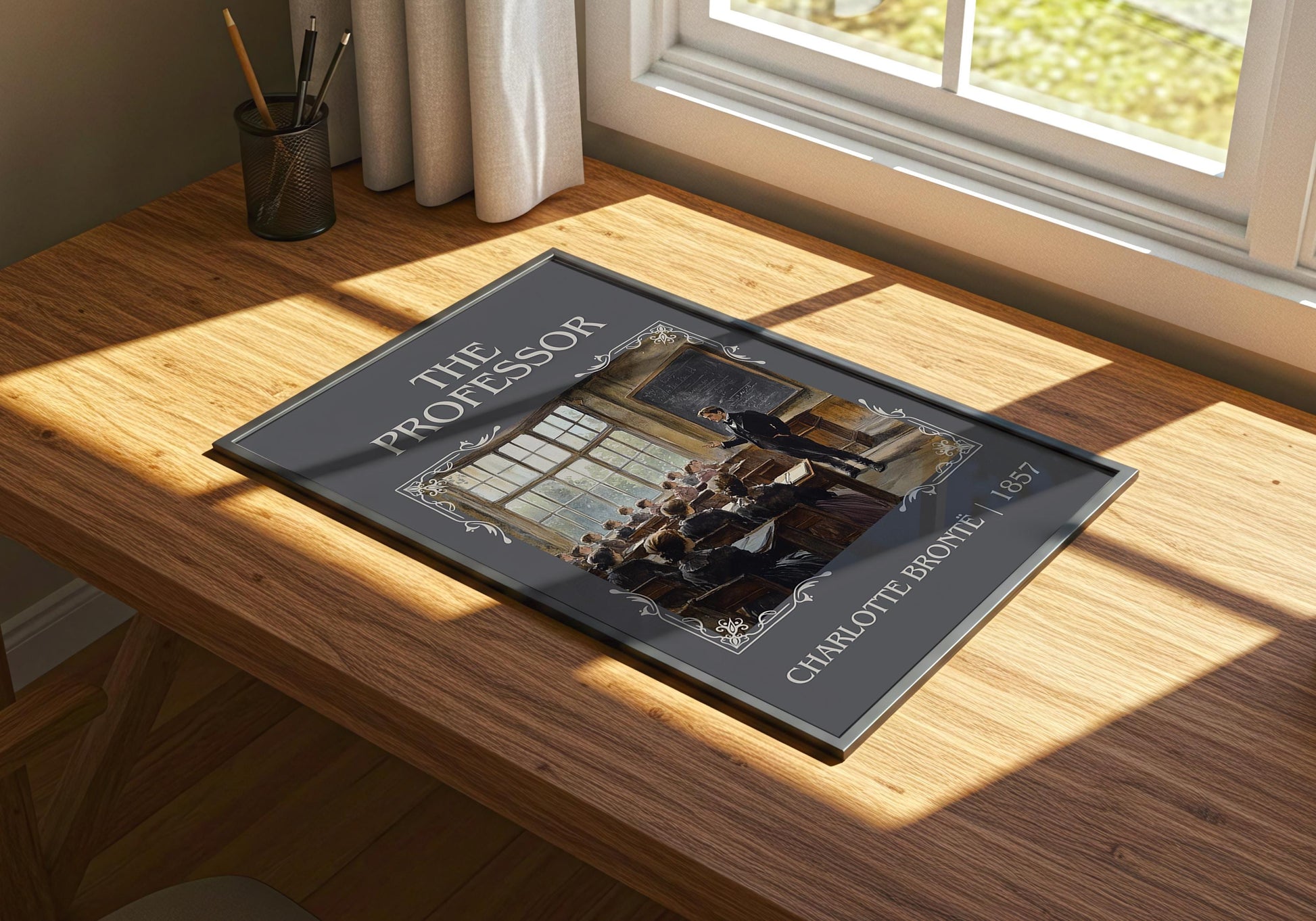 The Professor by Charlotte Bronte | Descriptive Book Poster | Minimalist