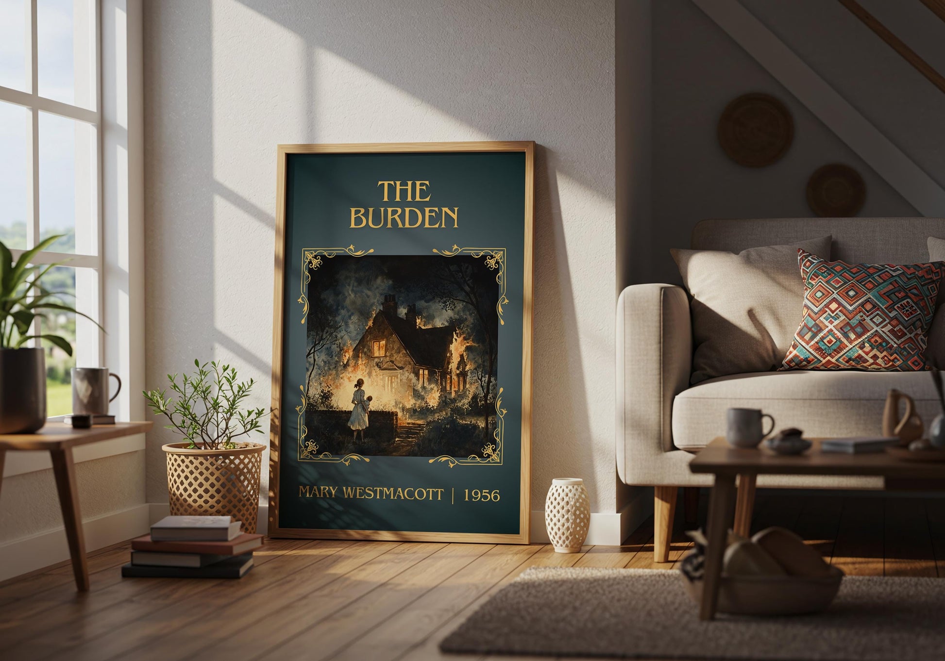 The Burden by Mary Westmacott | Descriptive Book Poster | Minimalist