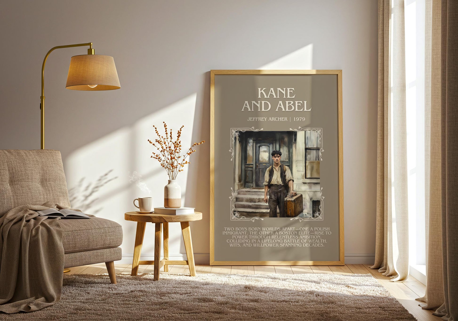Kane And Abel by Jeffrey Archer | Descriptive Book Poster | Blurby
