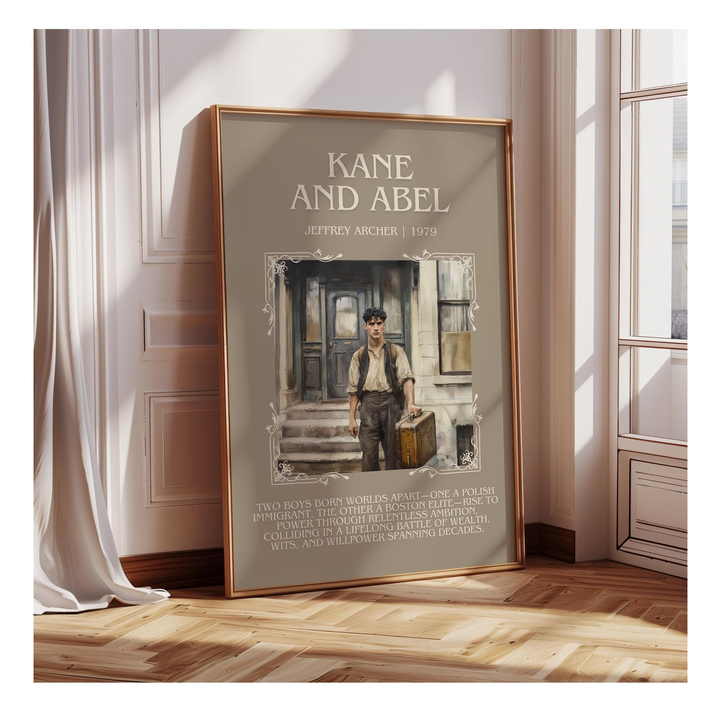 Kane And Abel by Jeffrey Archer | Descriptive Book Poster | Blurby