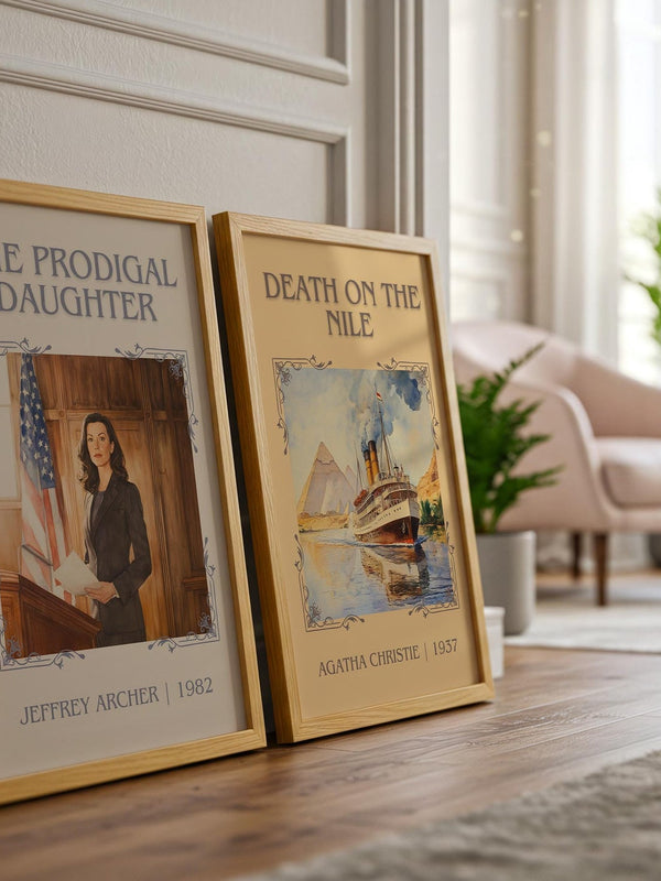 The Prodigal Daughter classic book art book poster framed on wall – thriller wall art