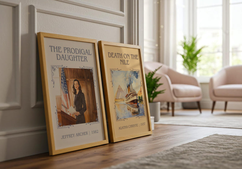 The Prodigal Daughter classic book art book poster framed on wall – thriller wall art