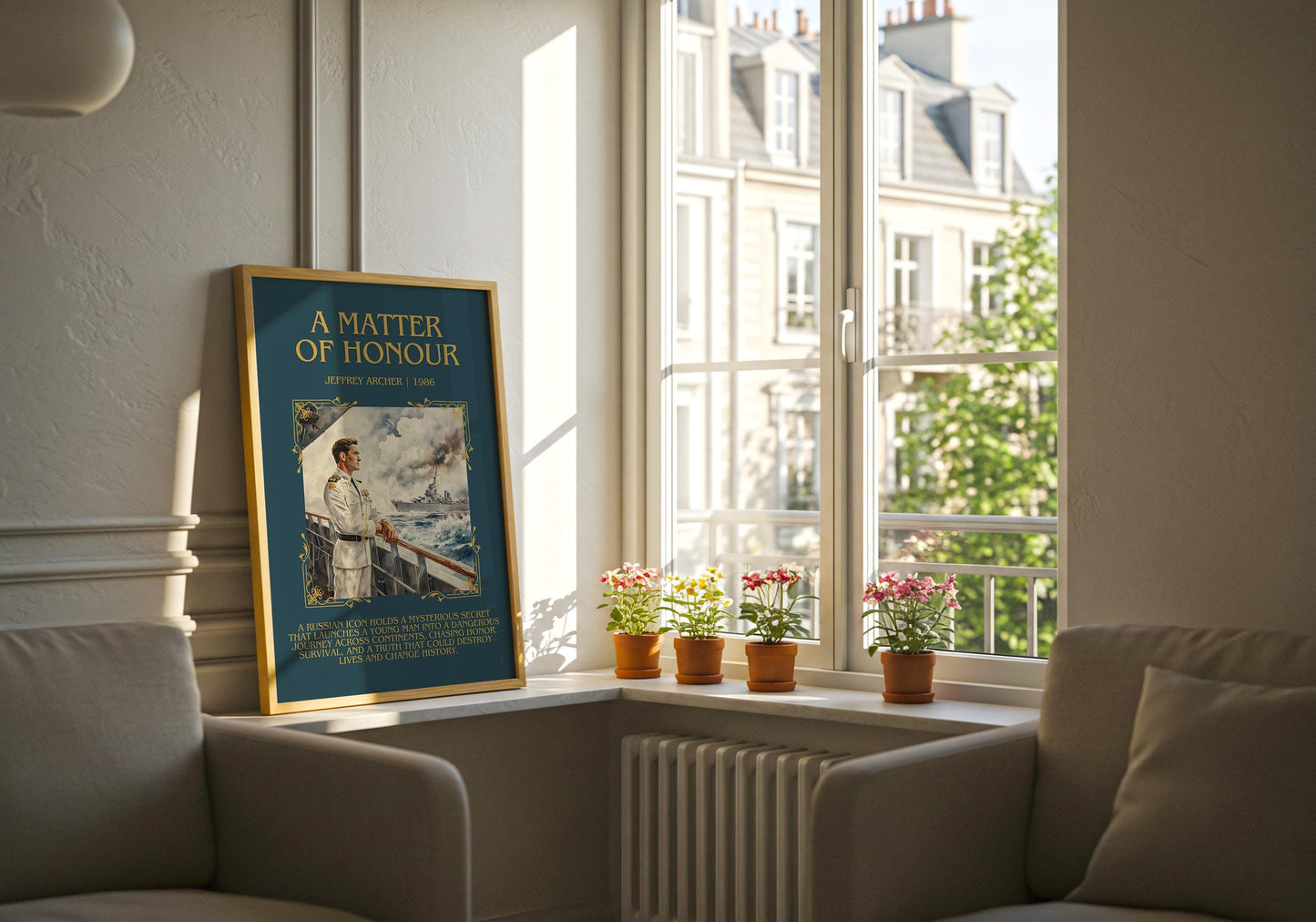 A Matter Of Honour by Jeffrey Archer | Descriptive Book Poster | Blurby