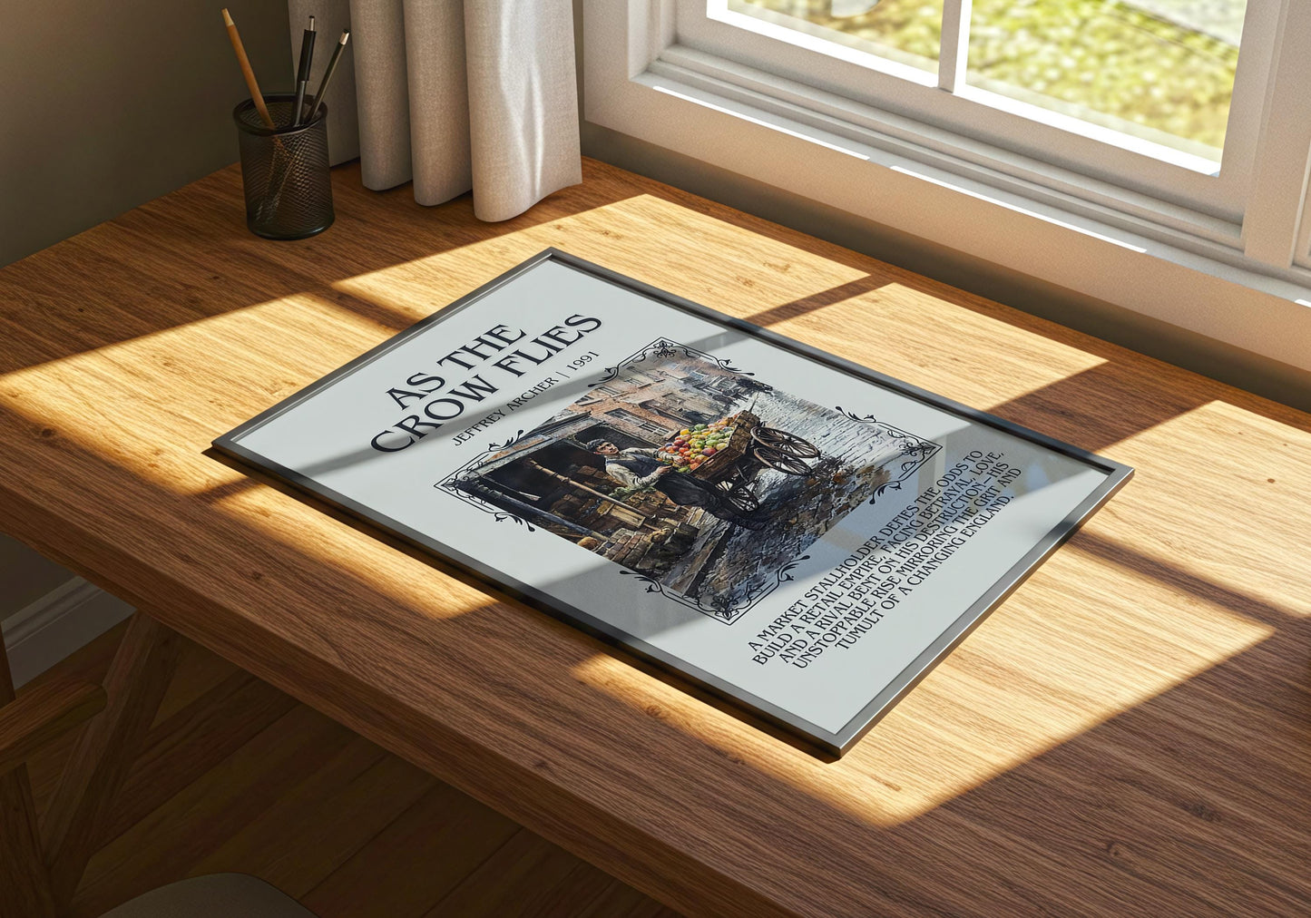 As The Crow Flies by Jeffrey Archer | Descriptive Book Poster | Blurby