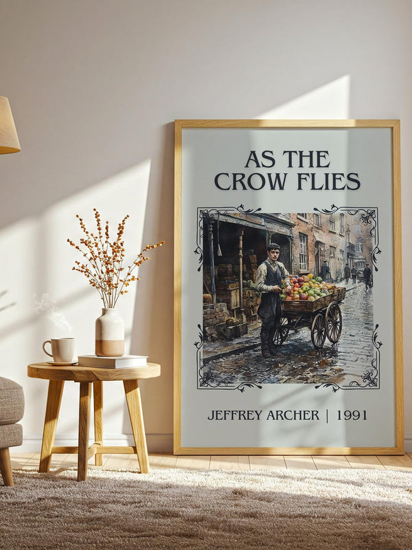 As the Crow Flies classic book art print paper finish options – matte satin gloss