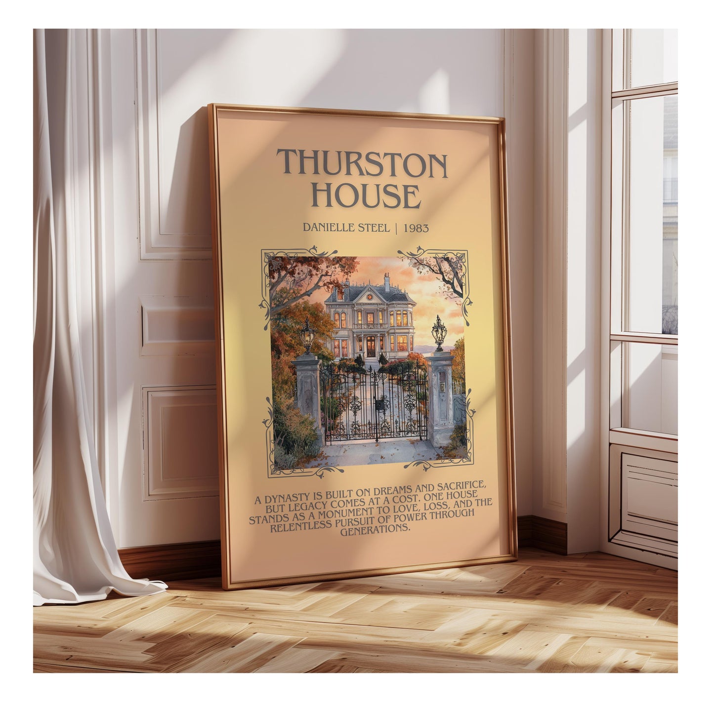 Thurston House by Danielle Steel | Descriptive Book Poster | Blurby