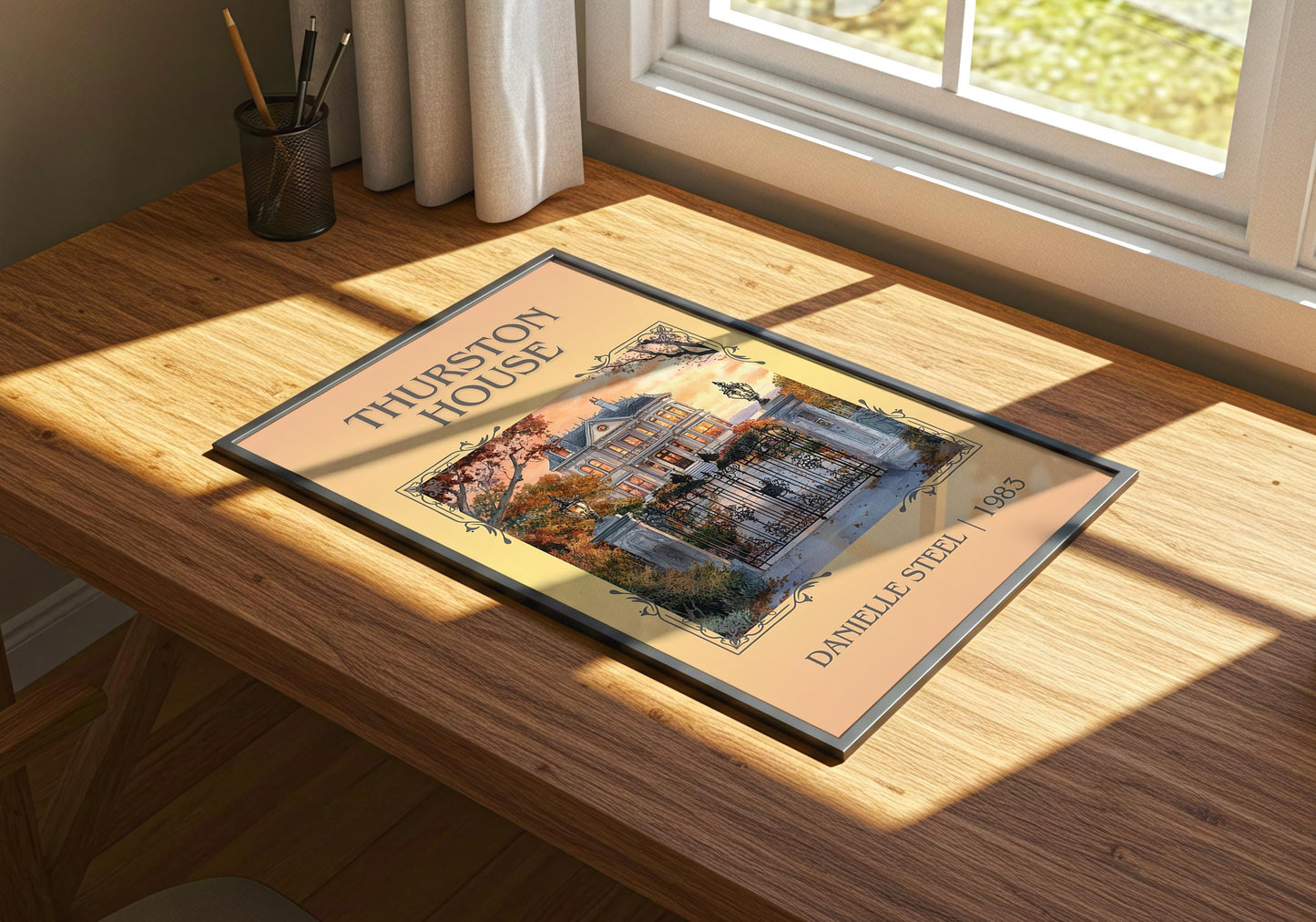 Thurston House by Danielle Steel | Descriptive Book Poster | Minimalist