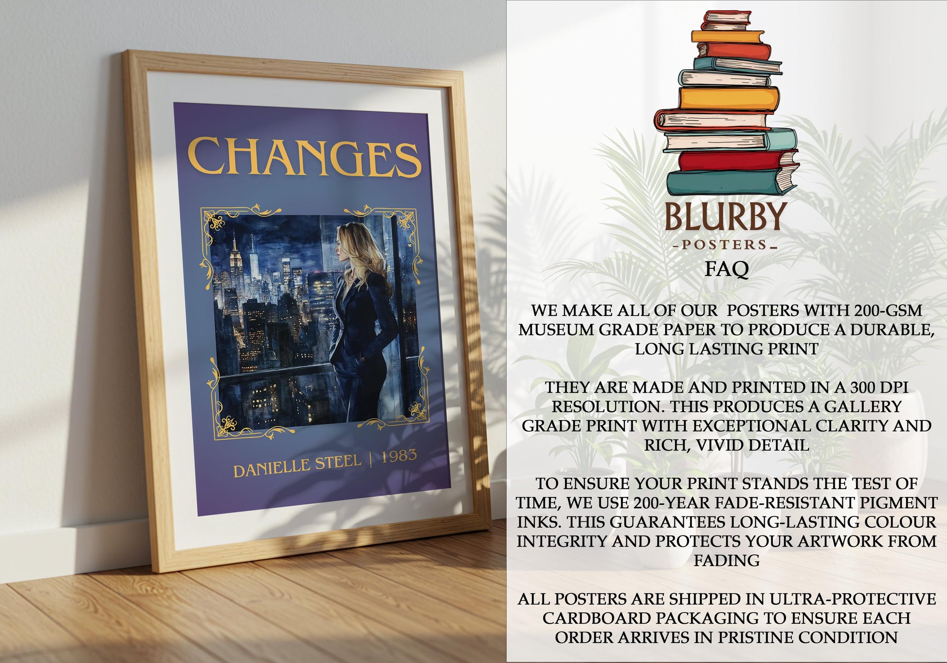 Changes by Danielle Steel | Descriptive Book Poster | Minimalist