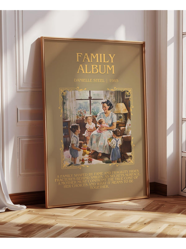 Family Album minimalist poster paper finish options – matte satin gloss