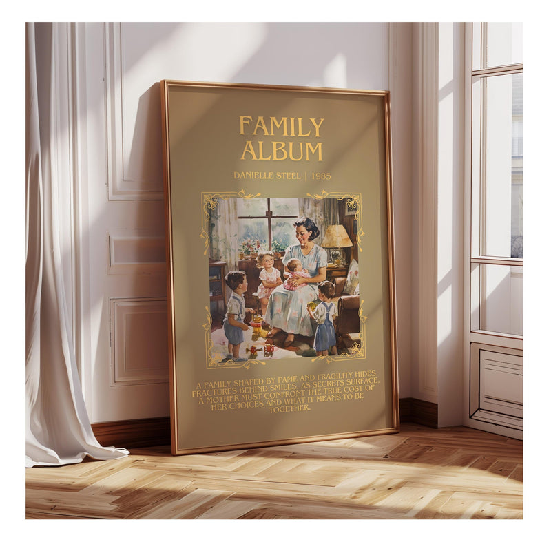 Family Album minimalist poster paper finish options – matte satin gloss