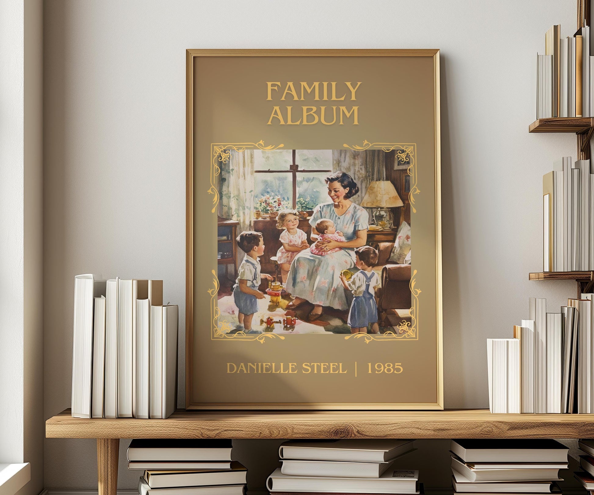 Family Album by Danielle Steel | Descriptive Book Poster | Minimalist