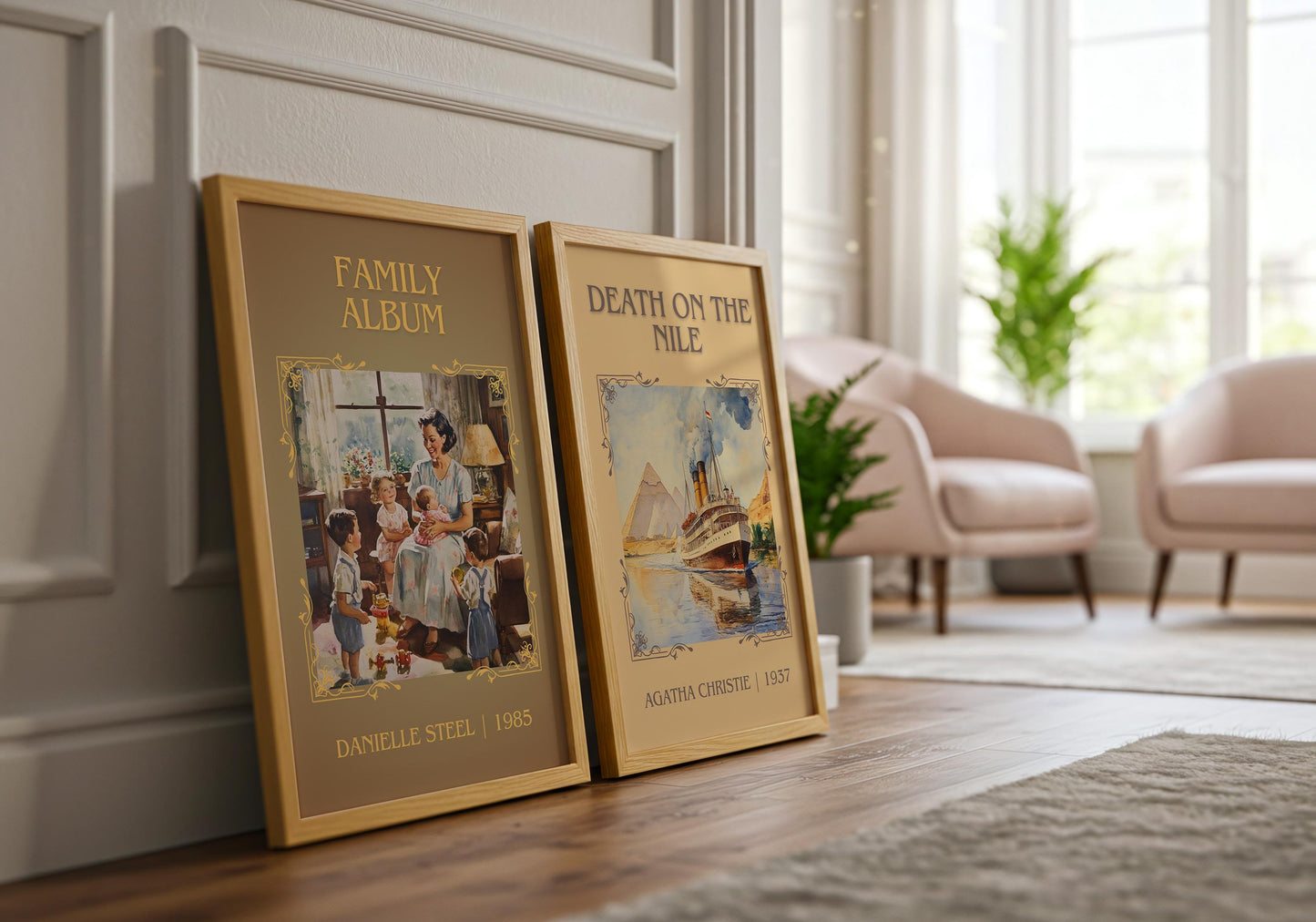 Family Album by Danielle Steel | Descriptive Book Poster | Minimalist