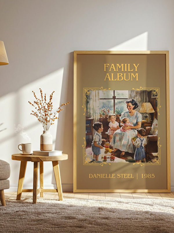 Family Album classic book art print paper finish options – matte satin gloss