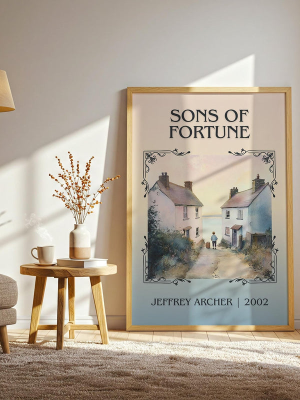 Sons of Fortune classic book art print paper finish options – matte satin gloss
