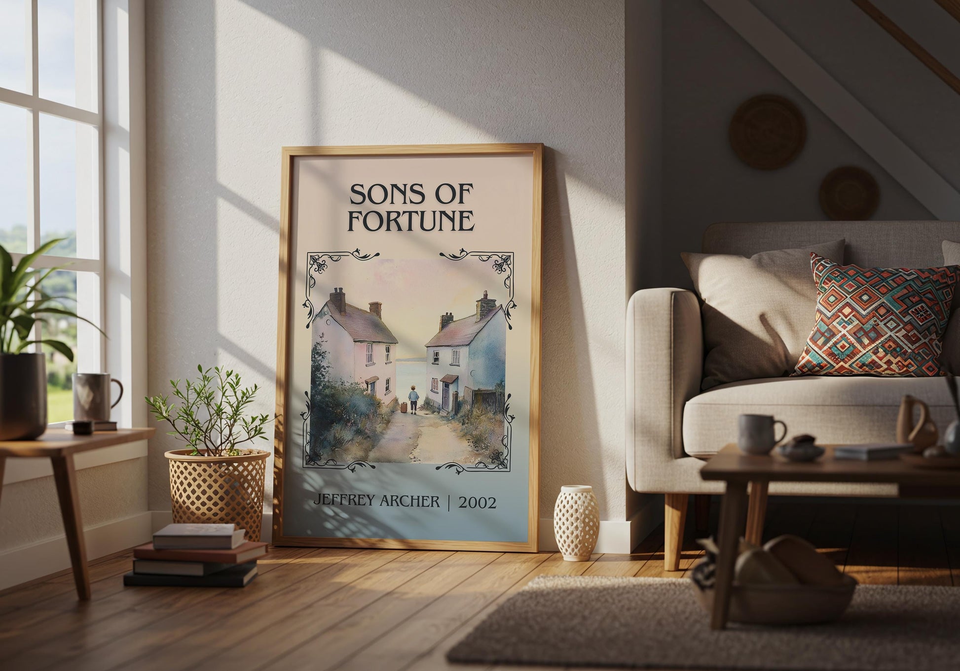 Sons Of Fortune by Jeffrey Archer | Descriptive Book Poster | Minimalist