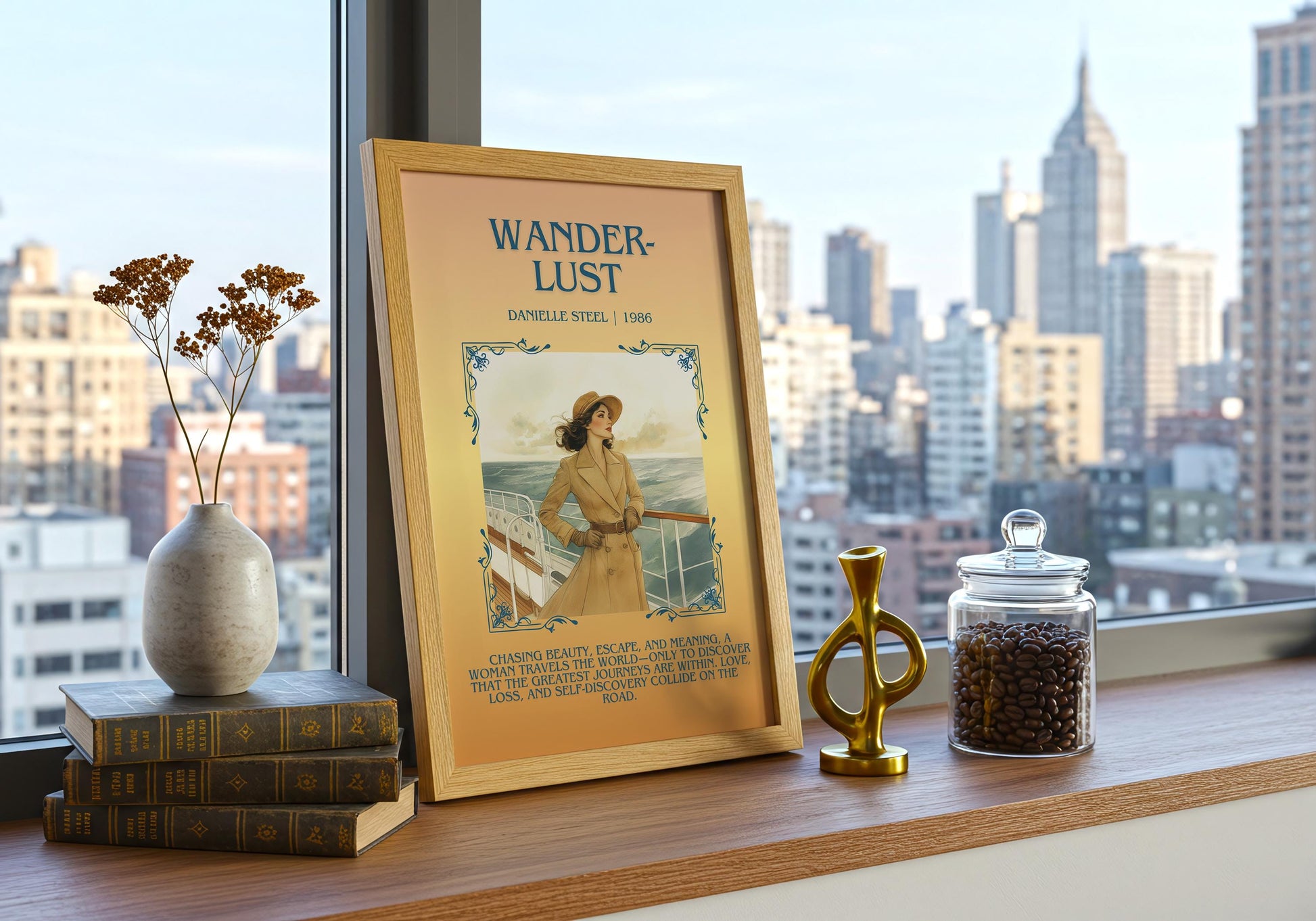 Wanderlust by Danielle Steel | Descriptive Book Poster | Blurby