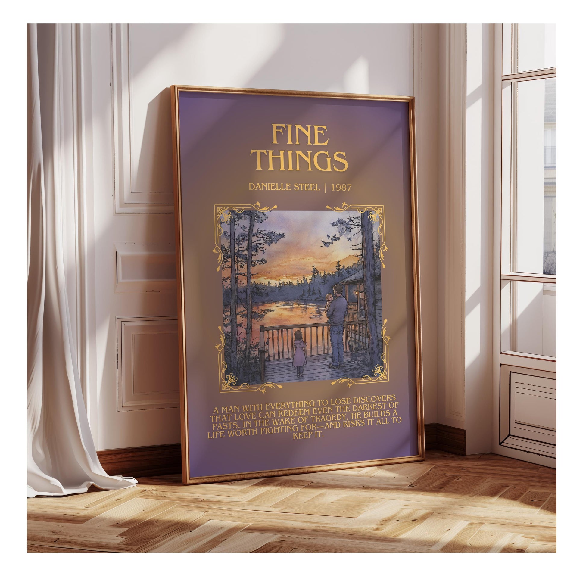 Fine Things by Danielle Steel | Descriptive Book Poster | Blurby