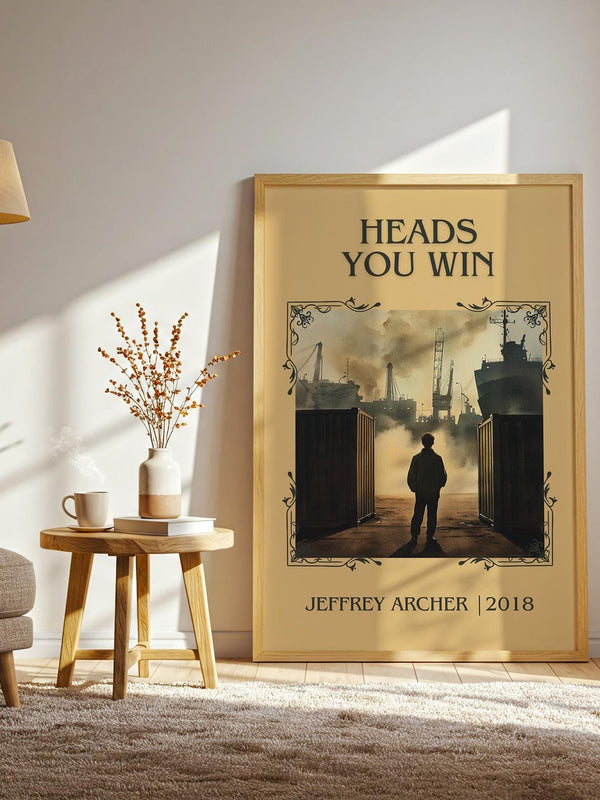 Heads You Win classic book art print paper finish options – matte satin gloss