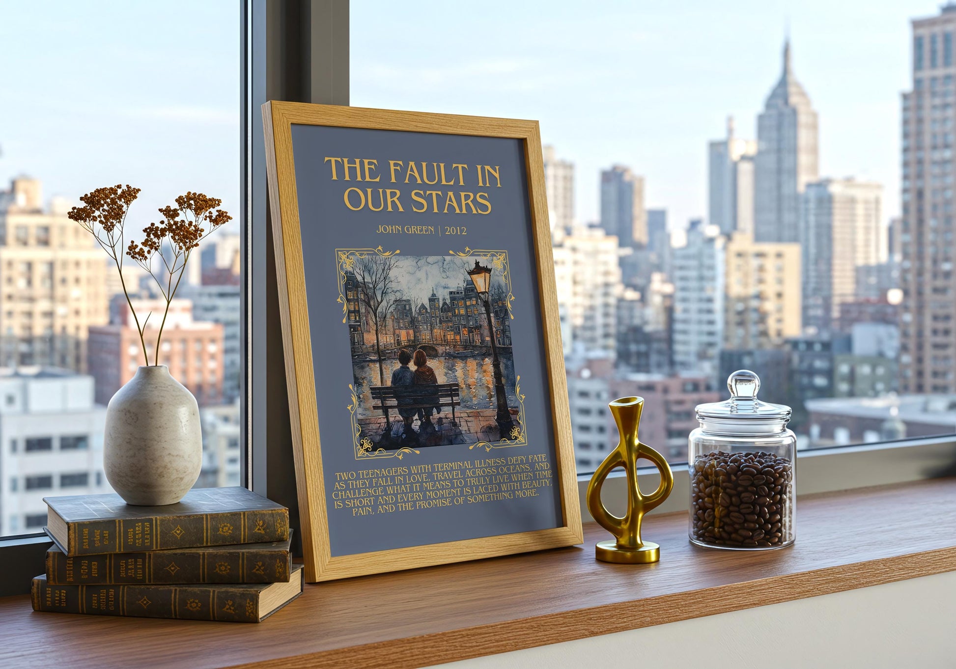 The Fault In Our Stars by John Green | Descriptive Book Poster | Blurby