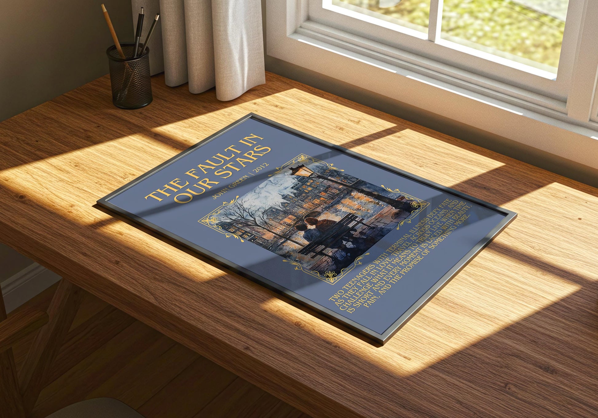 The Fault In Our Stars by John Green | Descriptive Book Poster | Blurby