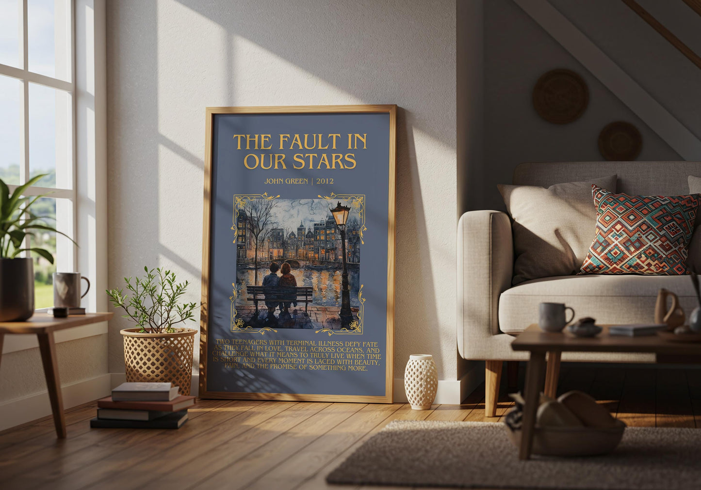 The Fault In Our Stars by John Green | Descriptive Book Poster | Blurby
