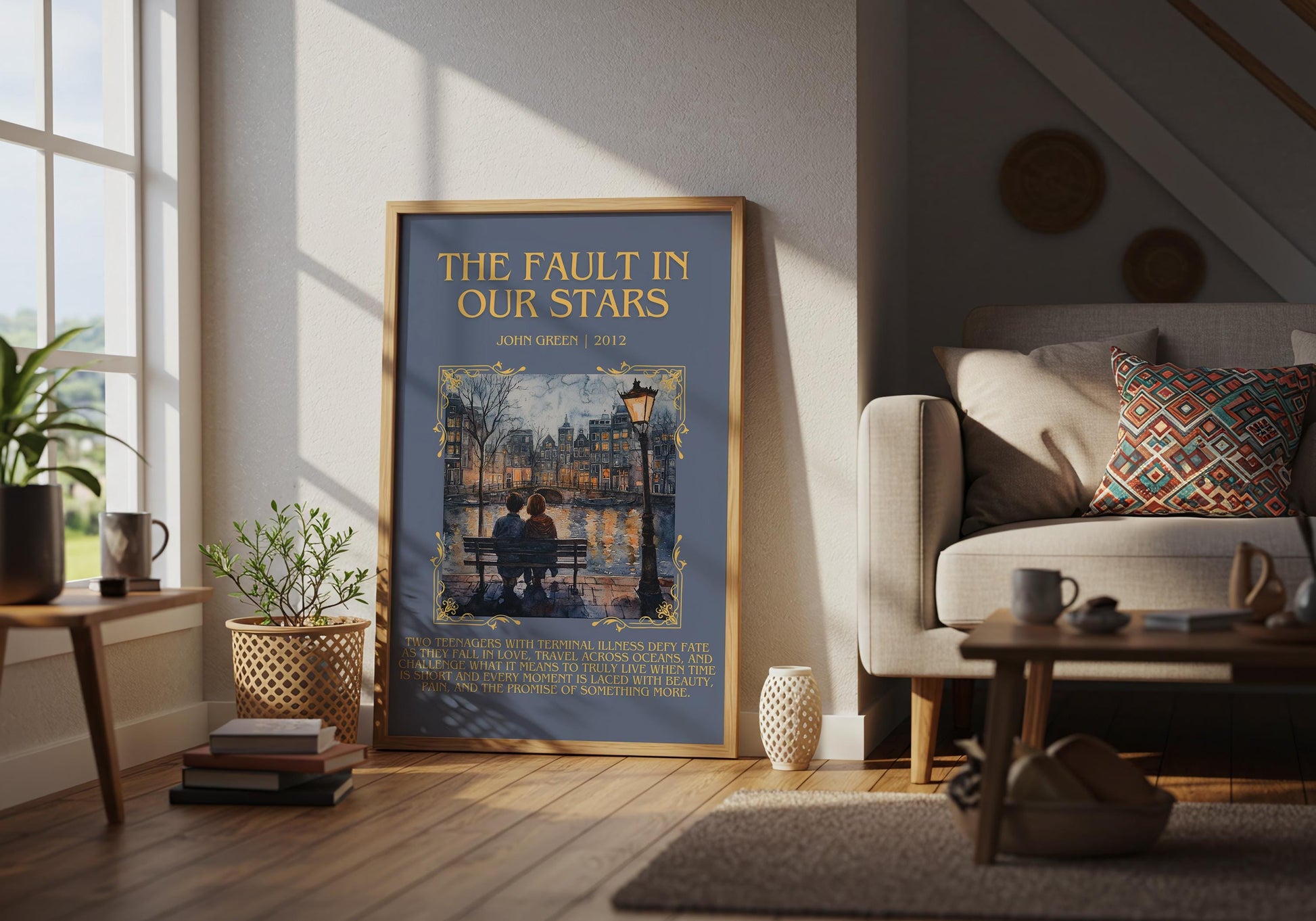 The Fault In Our Stars by John Green | Descriptive Book Poster | Blurby