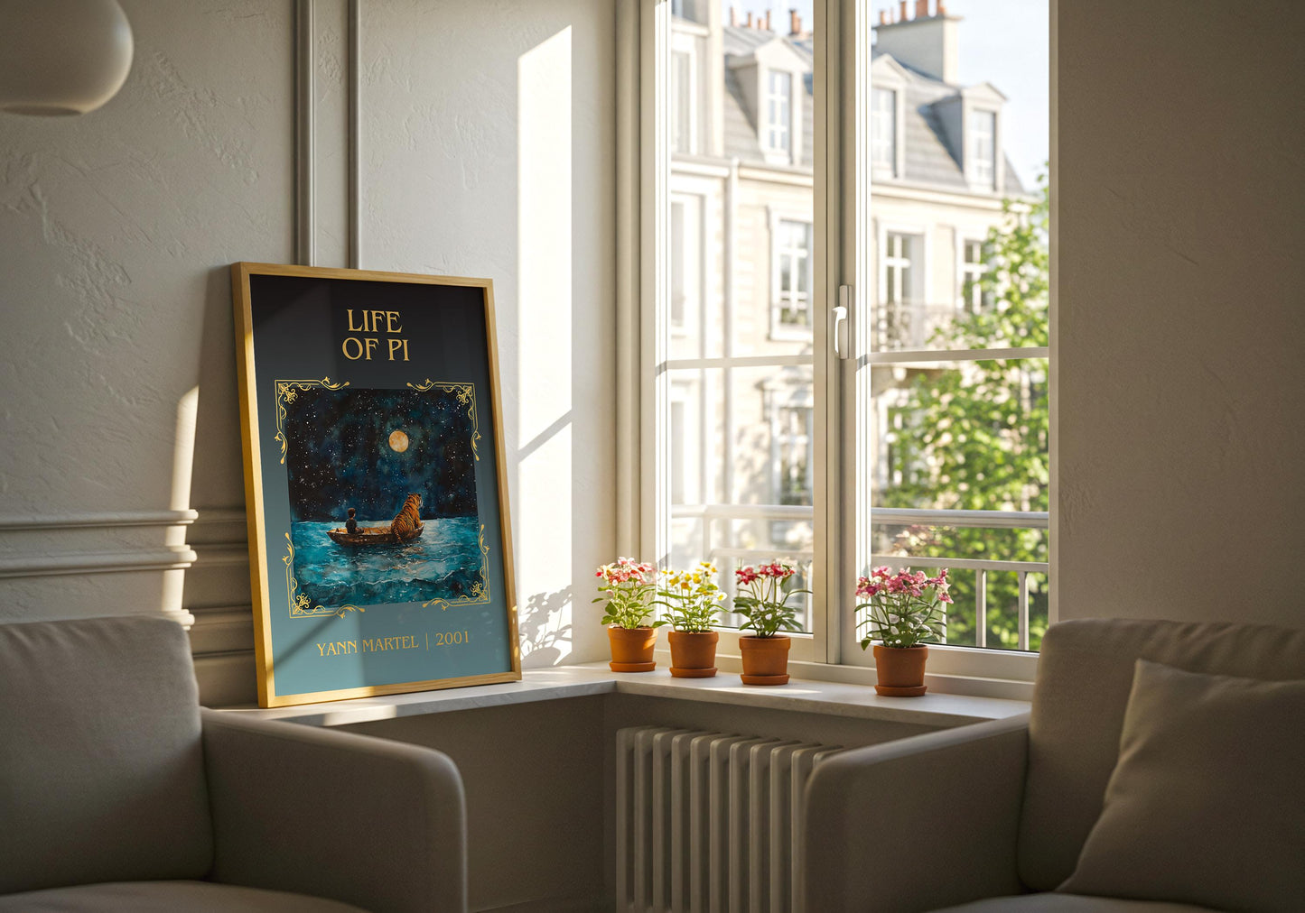 Life Of Pi by Yann Martel | Descriptive Book Poster | Minimalist