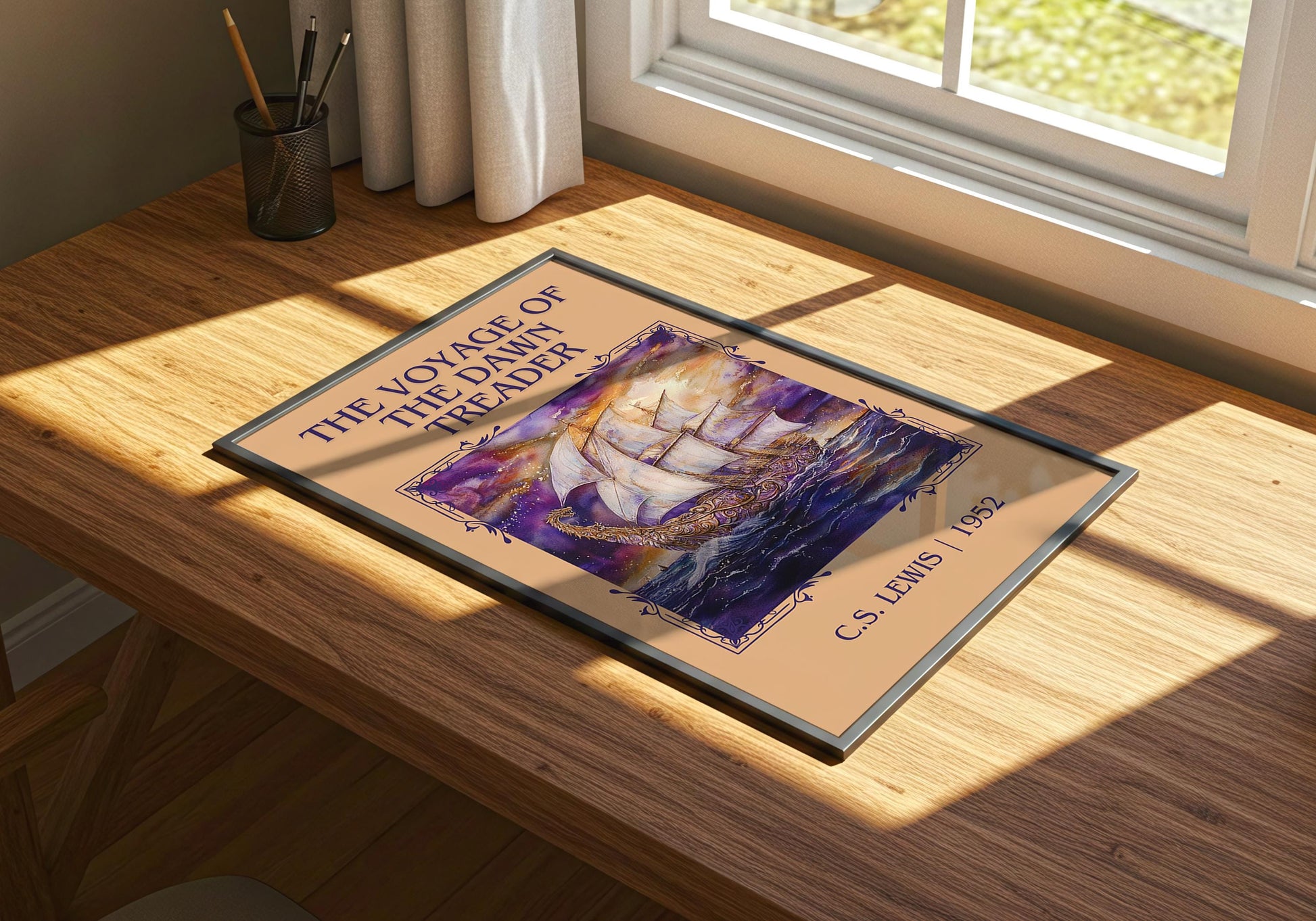 The Voyage Of The Dawn Treader by C.S. Lewis | Descriptive Book Poster | Minimalist