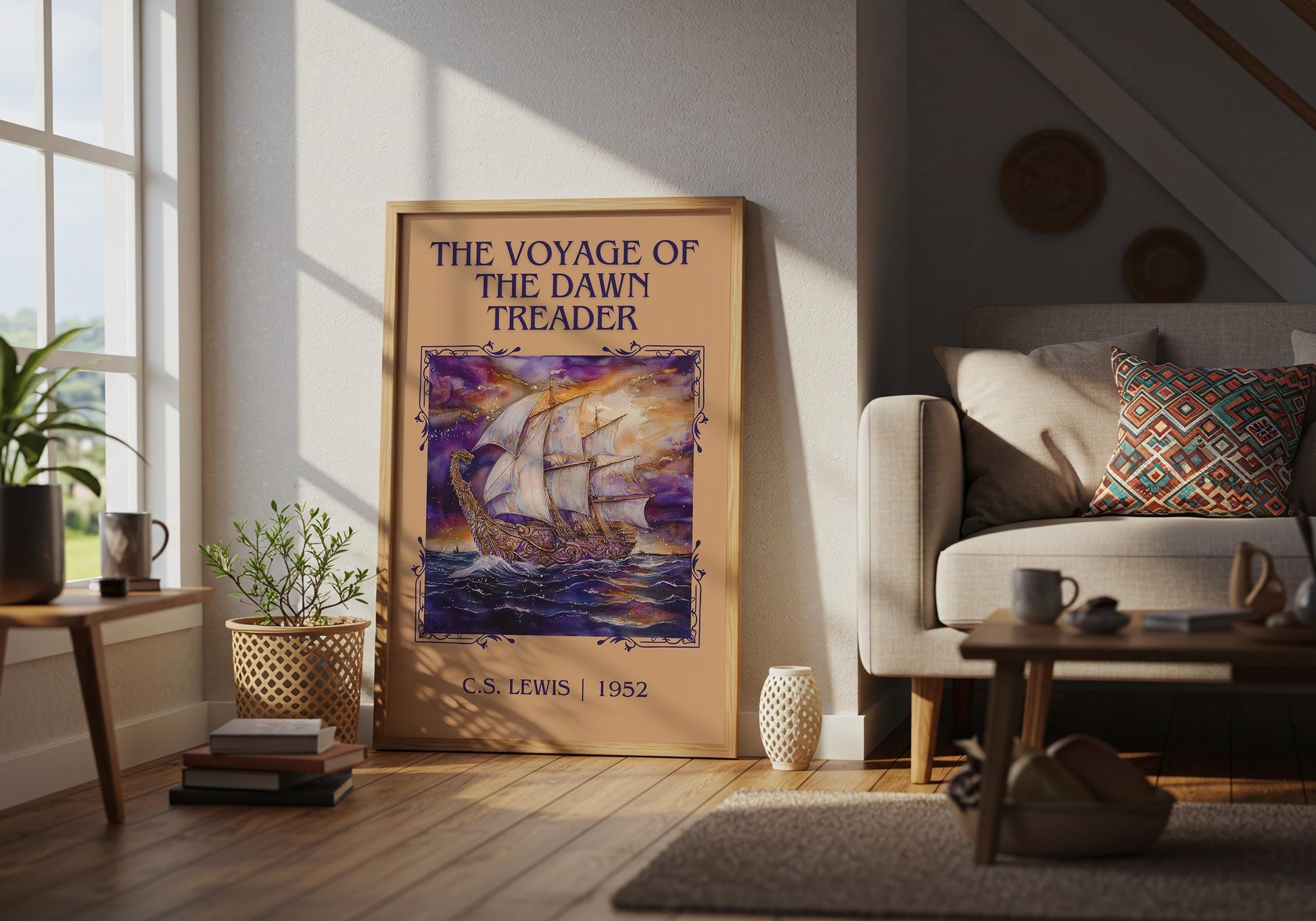 The Voyage Of The Dawn Treader by C.S. Lewis | Descriptive Book Poster | Minimalist
