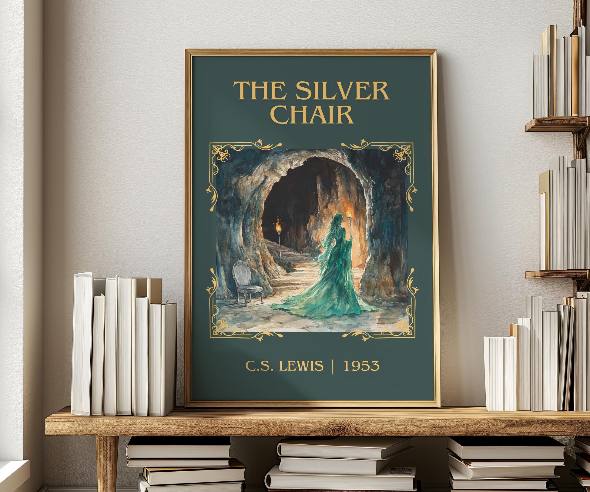 The Silver Chair by C.S. Lewis | Descriptive Book Poster | Minimalist