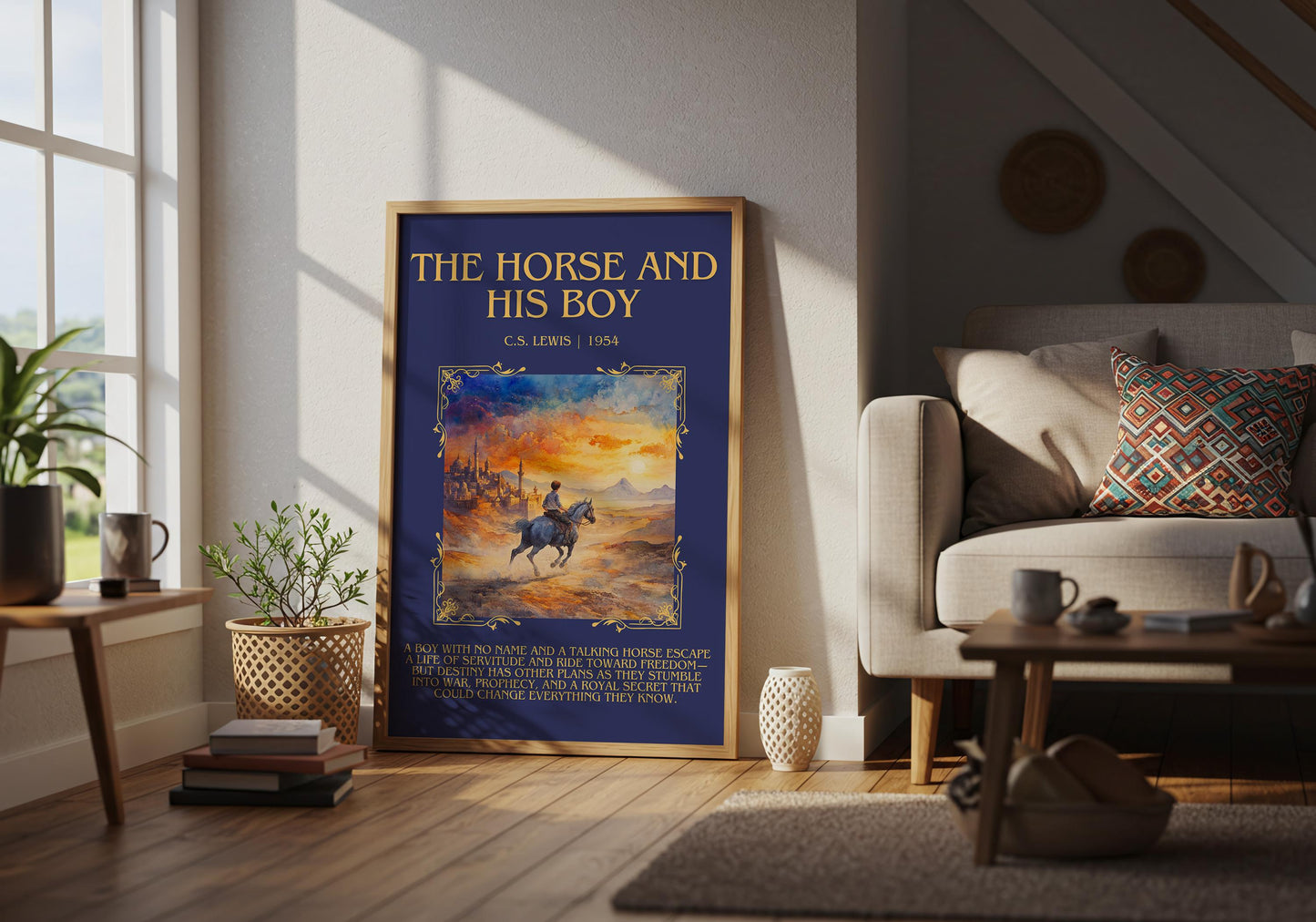 The Horse And His Boy by C.S. Lewis | Descriptive Book Poster | Blurby