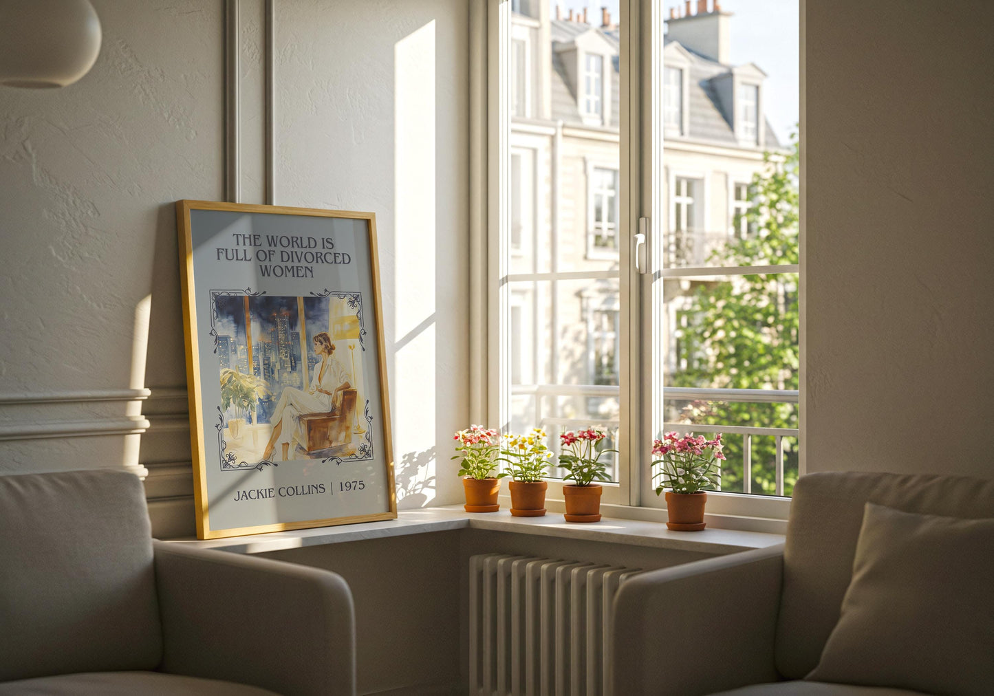 The World Is Full Of Divorced Women by Jackie Collins | Descriptive Book Poster | Minimalist