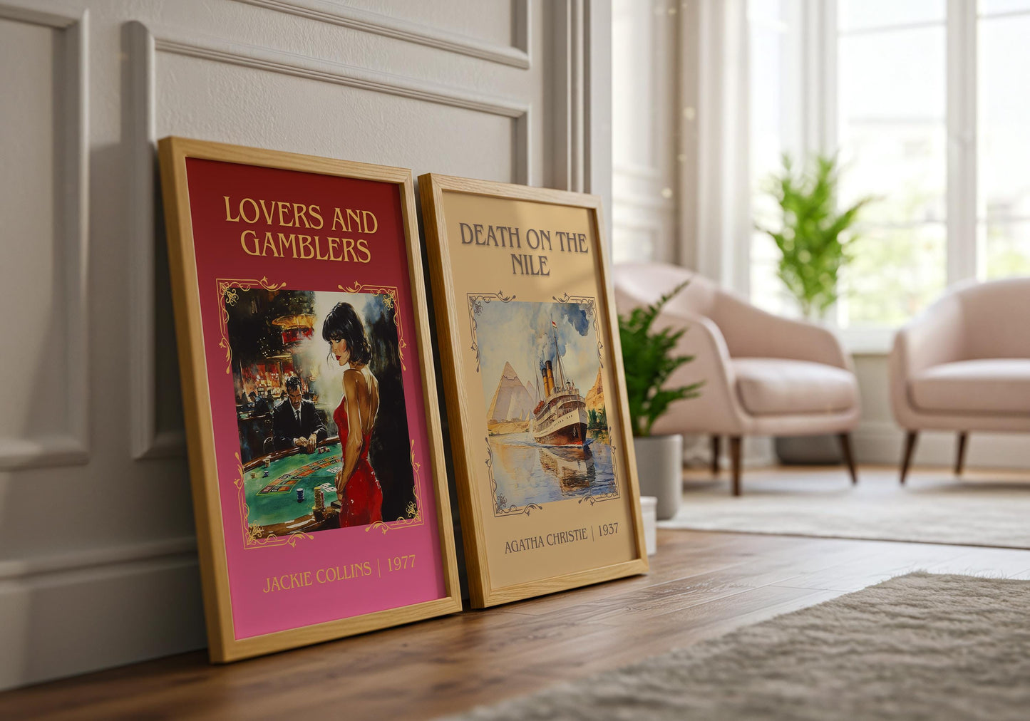 Lovers And Gamblers by Jackie Collins | Descriptive Book Poster | Minimalist