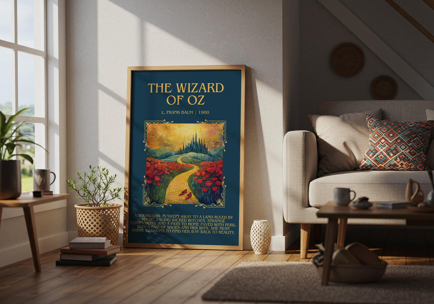 The Wizard Of Oz by L. Frank Baum | Descriptive Book Poster | Blurby