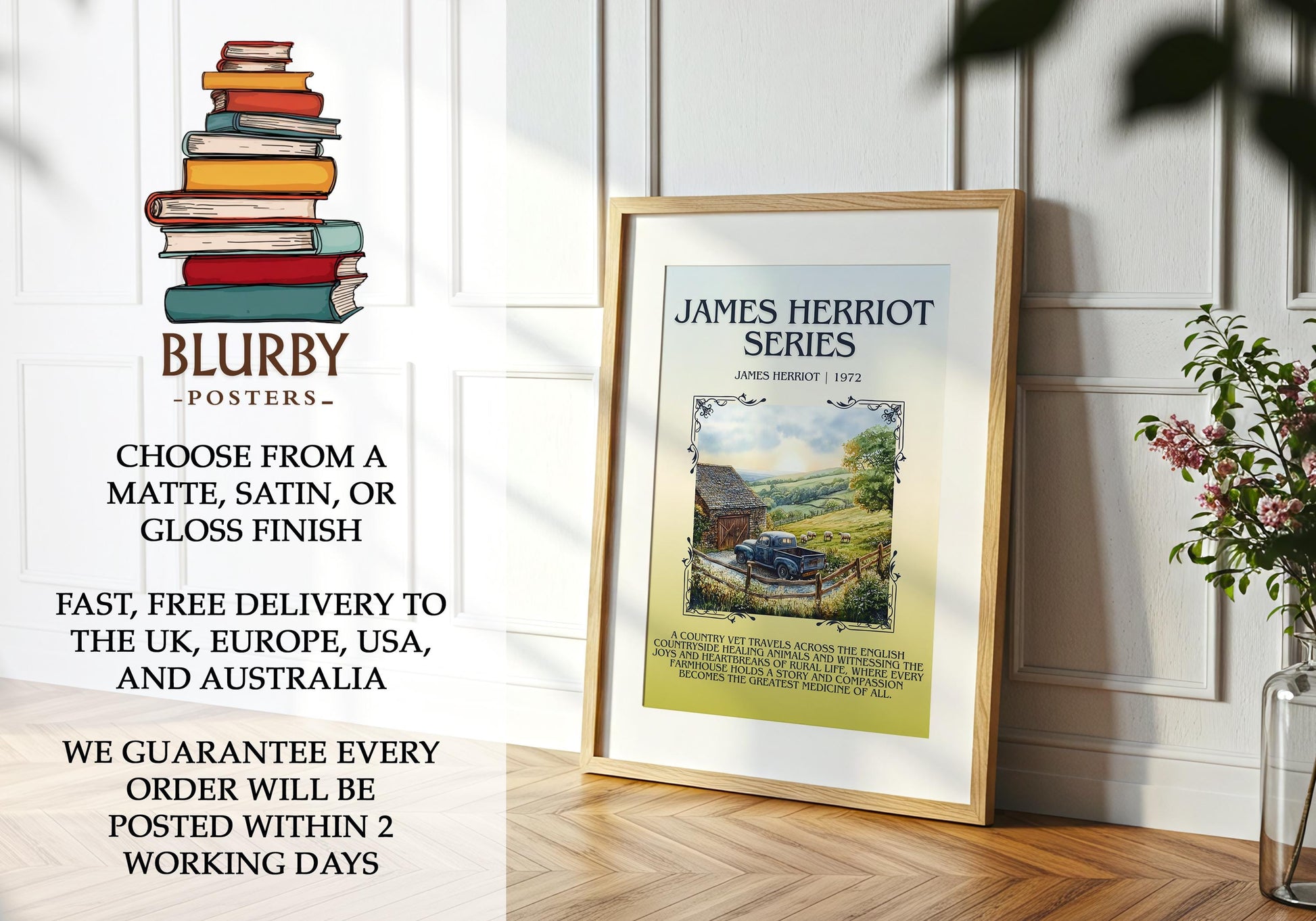 James Herriot Series by James Herriot | Descriptive Book Poster | Blurby