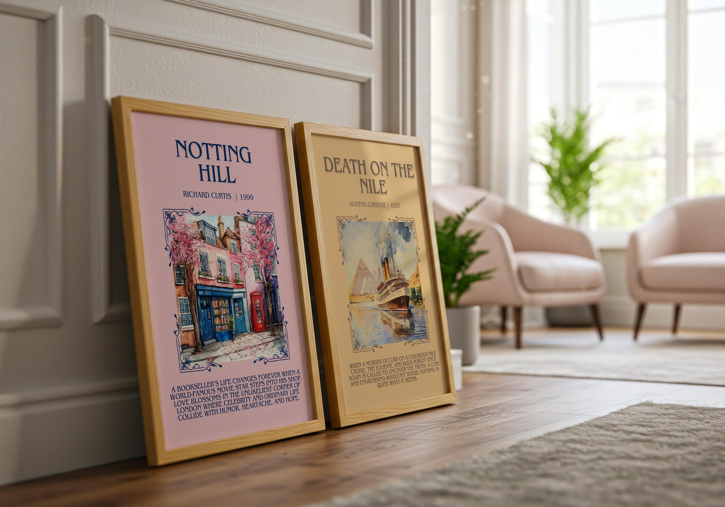 Notting Hill by Richard Curtis | Descriptive Book Poster | Blurby