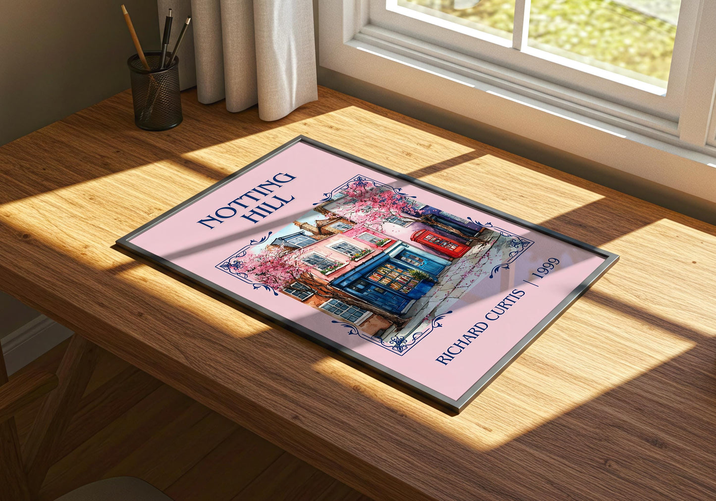 Notting Hill by Richard Curtis | Descriptive Book Poster | Minimalist