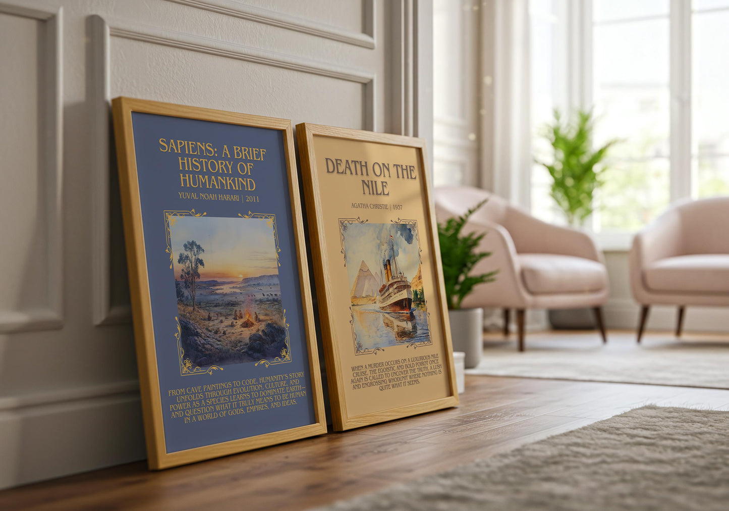 Sapiens: A Brief History Of Humankind by Yuval Noah Hurari | Descriptive Book Poster | Blurby