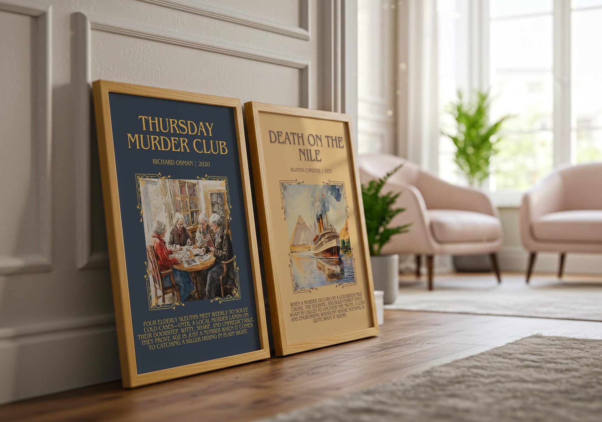 Thursday Murder Club by Richard Osman | Descriptive Book Poster | Blurby