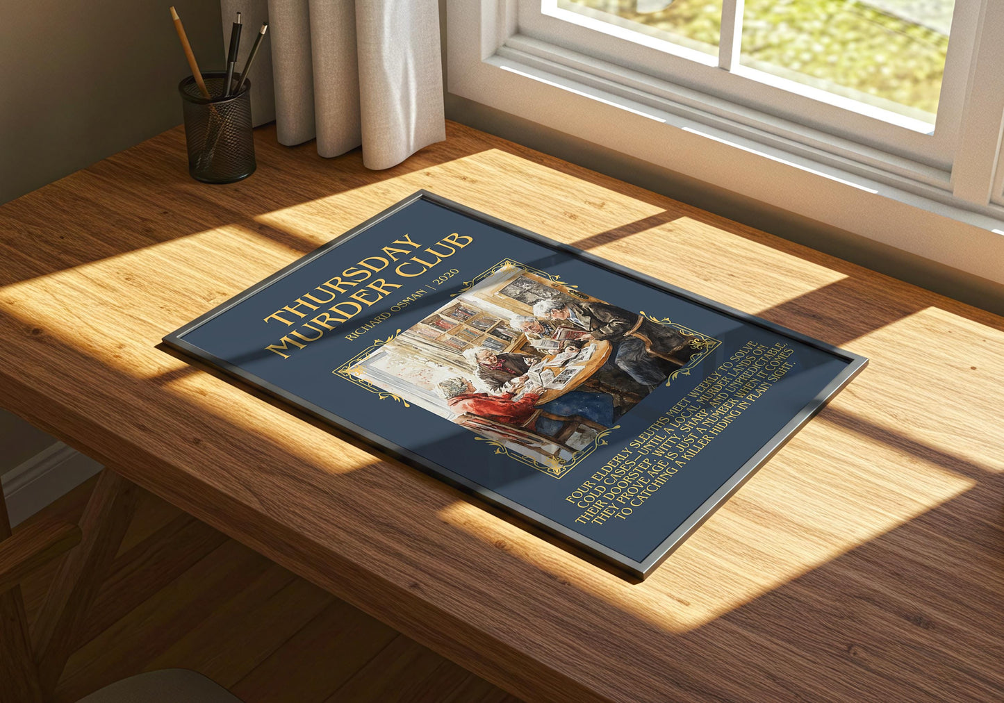 Thursday Murder Club by Richard Osman | Descriptive Book Poster | Blurby