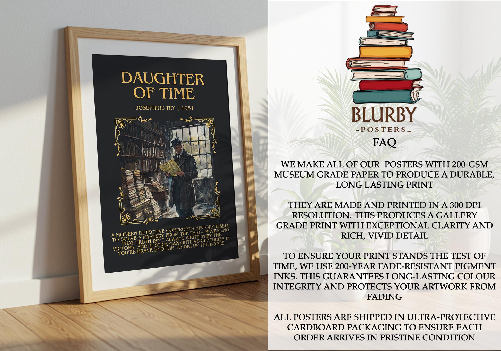 Daughter Of Time by Josephine They | Descriptive Book Poster | Blurby