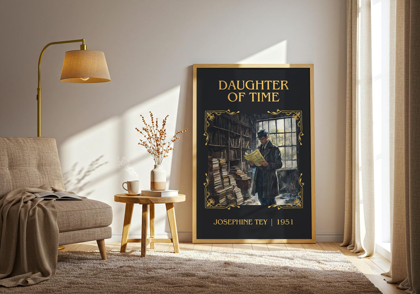 Daughter Of Time by Josephine Tey | Descriptive Book Poster | Minimalist