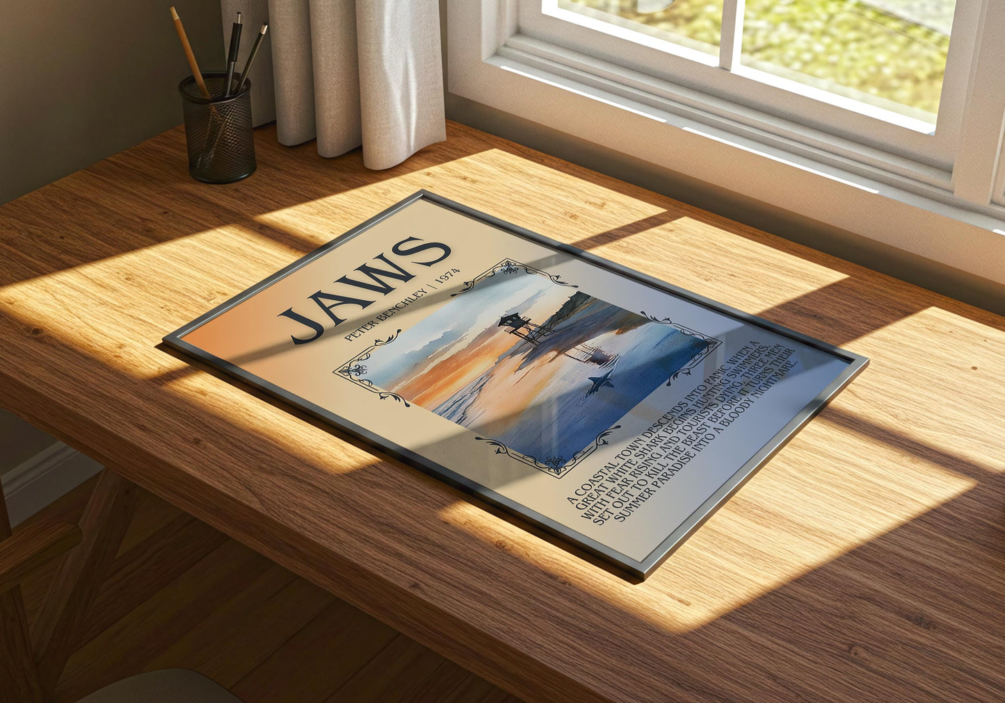 Jaws by Peter Benchley | Descriptive Book Poster | Blurby